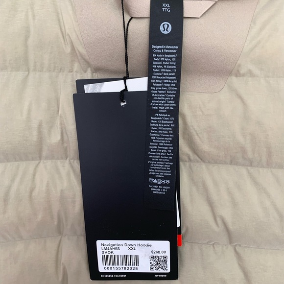 Lululemon Men’s Navigation 700-Down-Fill Hoodie - Picture 10 of 10